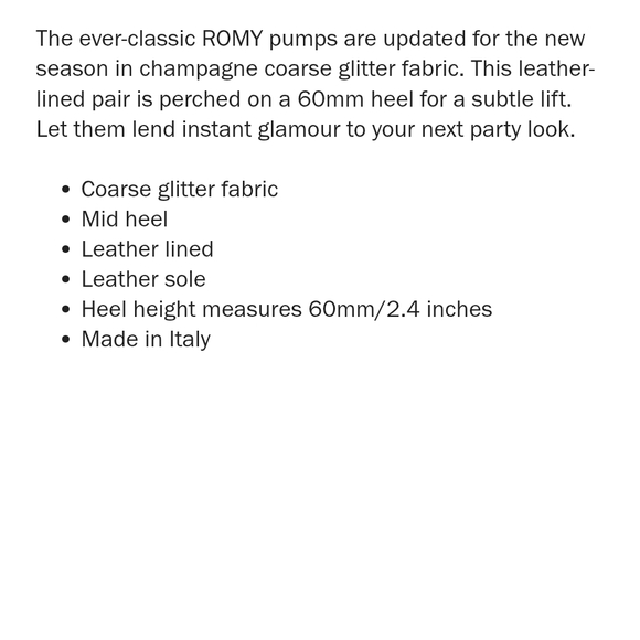 Jimmy Choo Romy Glitter Heels - Picture 6 of 16